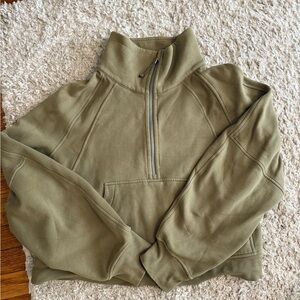 Lululemon Olive Green Scuba Funnel Neck XL/XXL